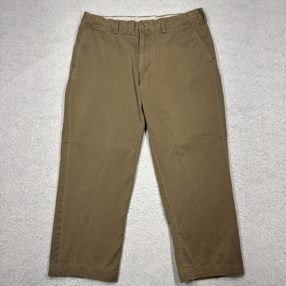 Polo Ralph Lauren Chino Casual Pants Beige Classic Fit Men's Size 34x23